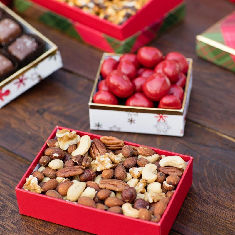 Gourmet Items in Grand Holiday Gift Tower