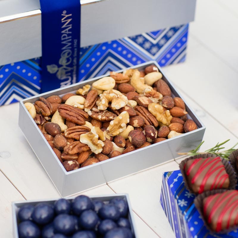 Nuts Holiday Gift Tower